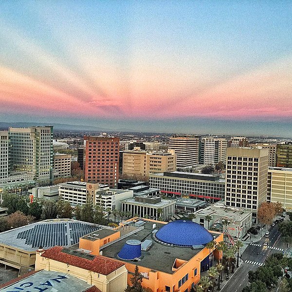 san jose pink blue sunset photo by jed record https://www.flickr.com/people/127806741@N03 licensed under creative commons https://creativecommons.org/licenses/by/2.0/