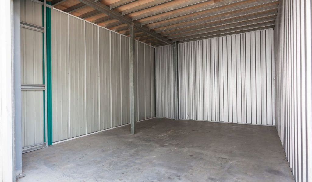 empty storage unit