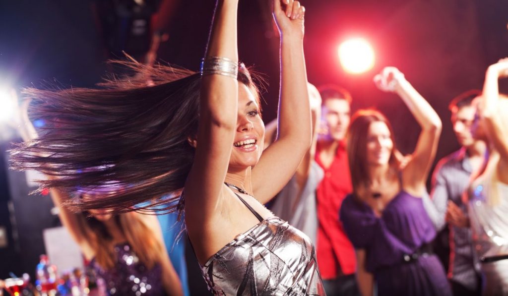 girl dancing in a club