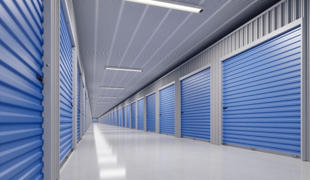 inside a storage facility