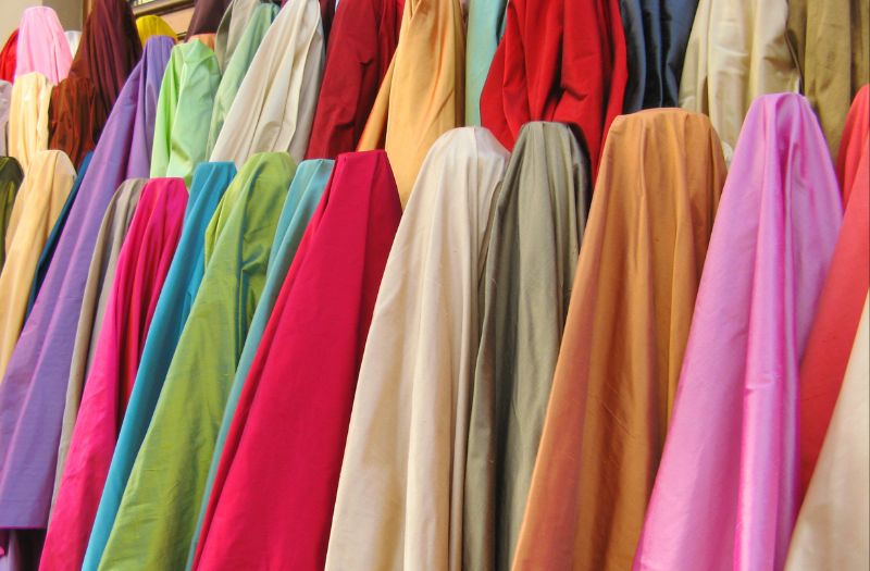 different colored fabrics