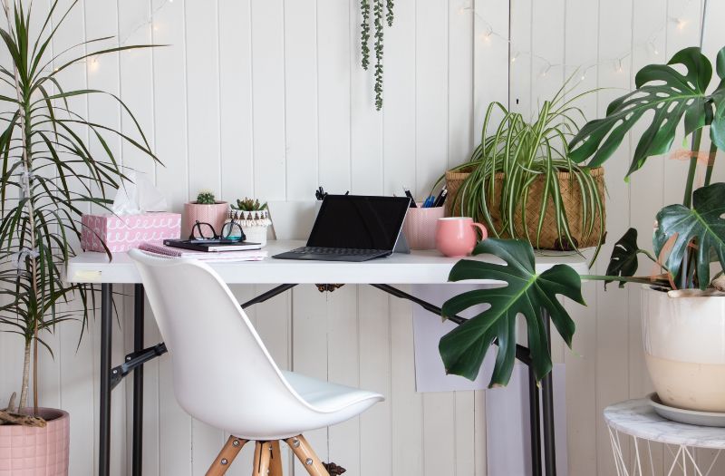 small home office corner