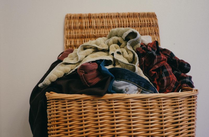 laundry wooden hamper