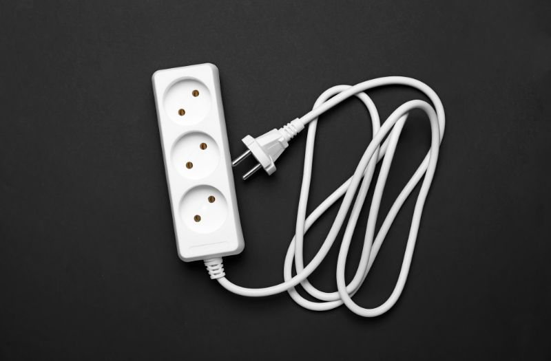 white charger cords