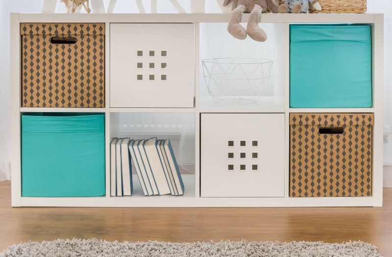 kids toys and books storage