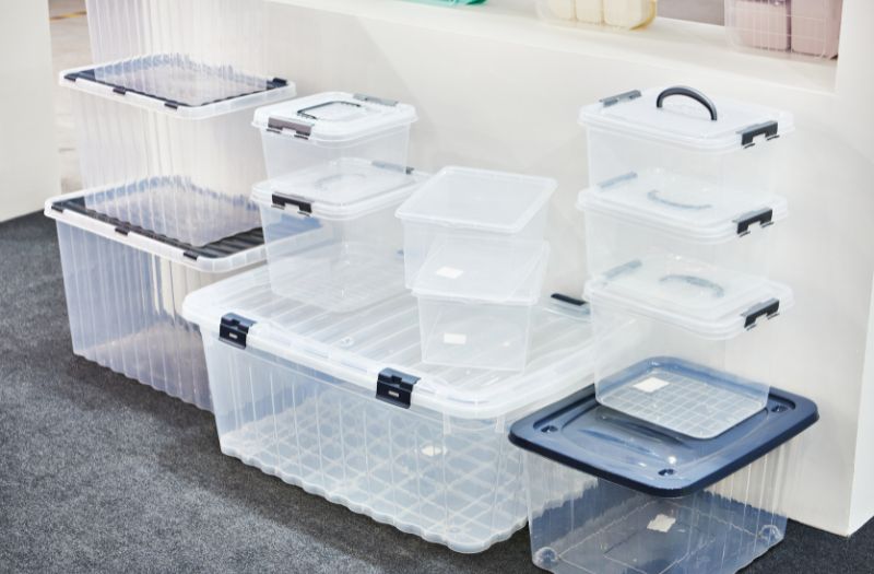 clear containers