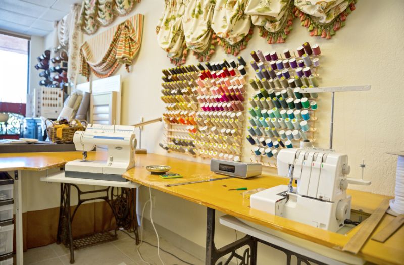 sewing craft room