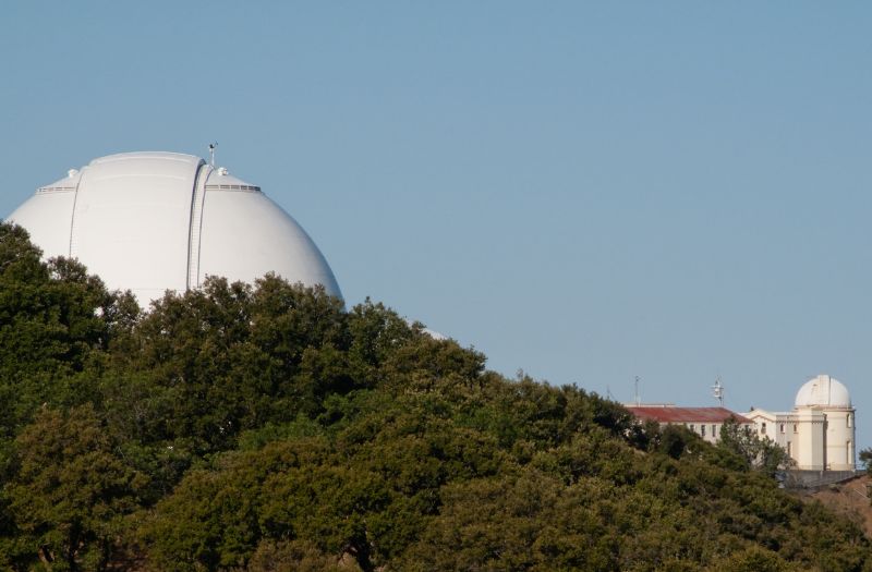 Lick Observatory on the mountain